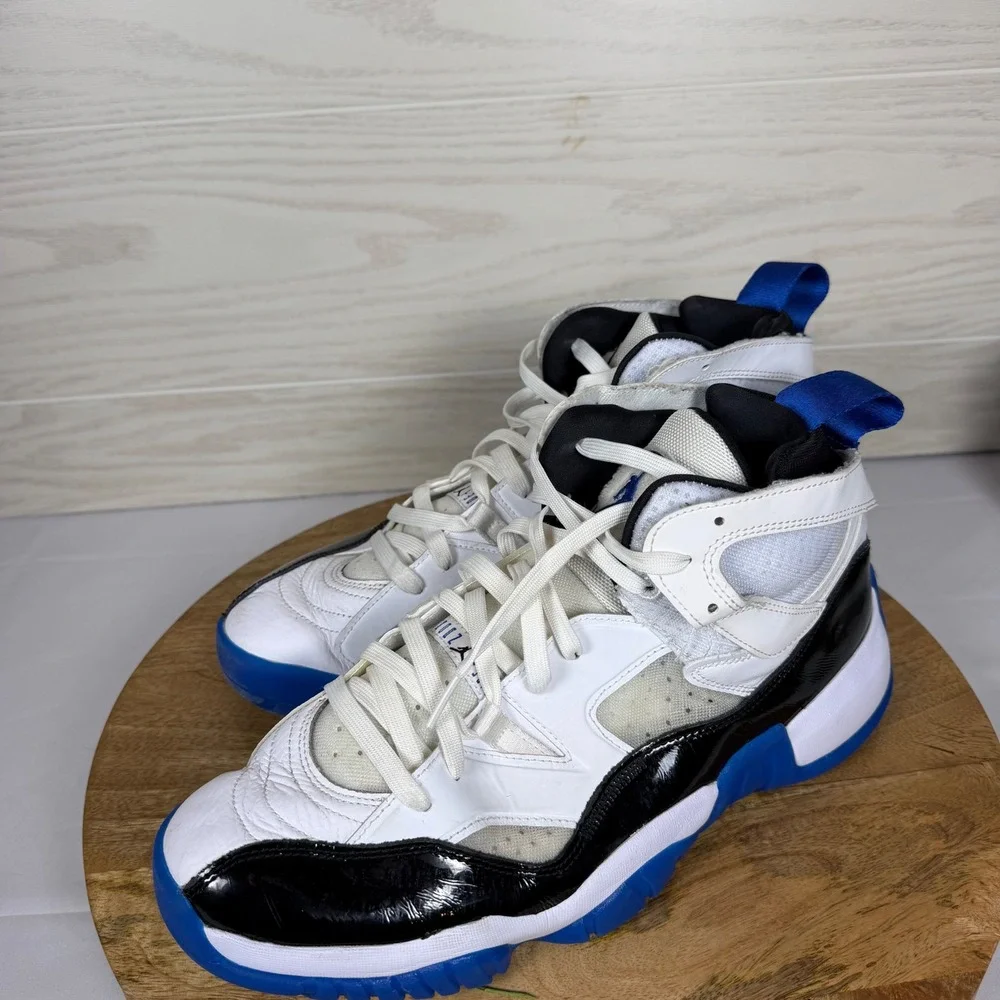 Jordan Jumpman Two Trey Concord Royal White Black Blue DO1925-140 Mens Size 12
